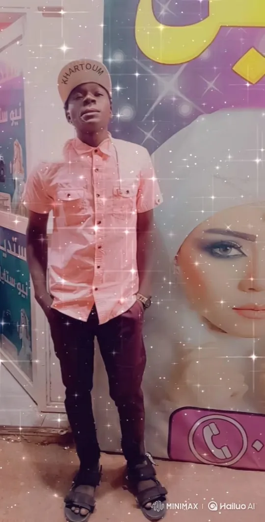 Young Man in Casual Attire with Sparkling Digital Effect – AI Generated Video | Hailuo AI
