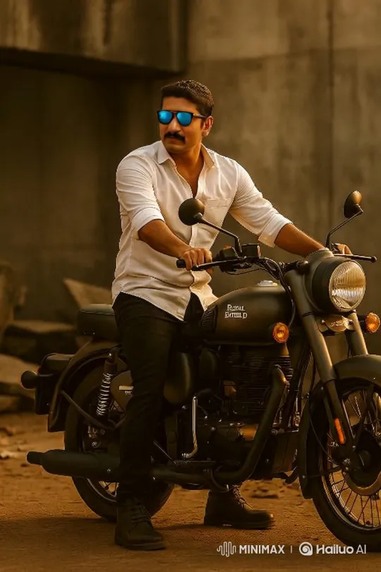 Indian Prime Minister Modi Meets Man on Motorcycle – AI Generated Video | Hailuo AI