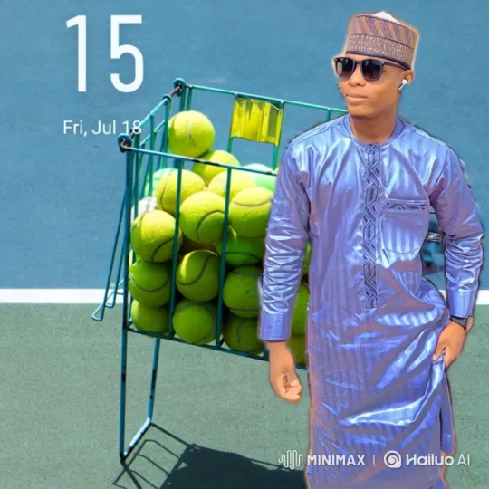 Young Man in Sporty Tunic on Tennis Court – AI Generated Video | Hailuo AI
