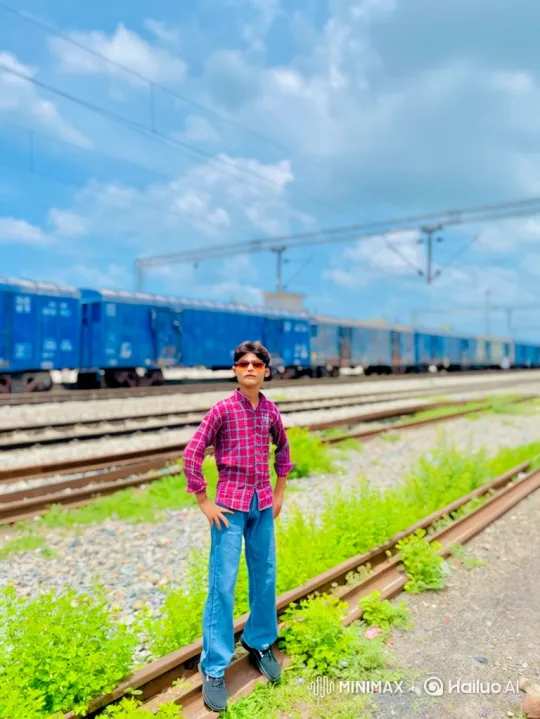 Young Man Meets Narendra Modi Lookalike by Train Tracks – AI Generated Video | Hailuo AI