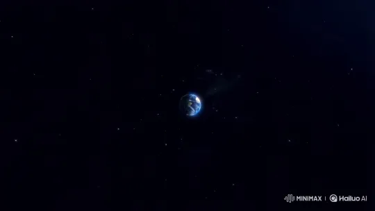 Dramatic Zoom from Space Reveals Earth's Details – AI Generated Video | Hailuo AI