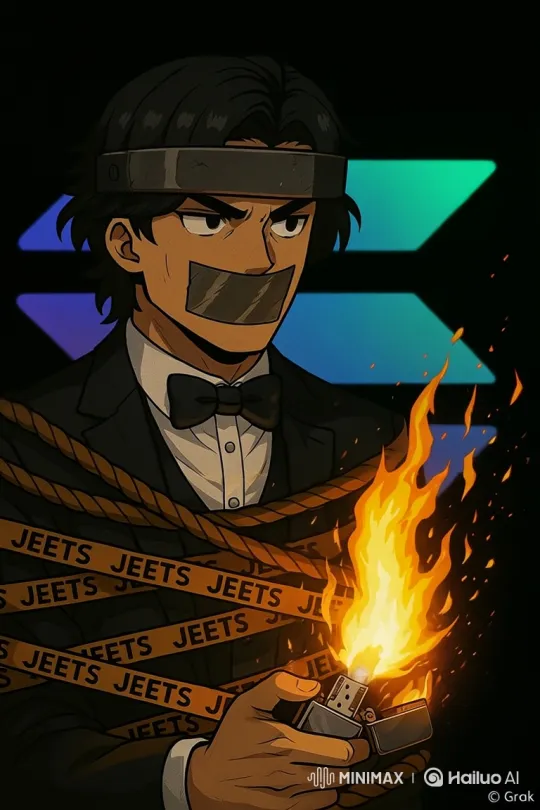 Anime Man Breaks Free from Constraints with Solana Logo Reveal – AI Generated Video | Hailuo AI