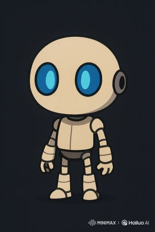 Beige Robot Demonstrates AI Ubiquity and Benefits – AI Generated Video | Hailuo AI