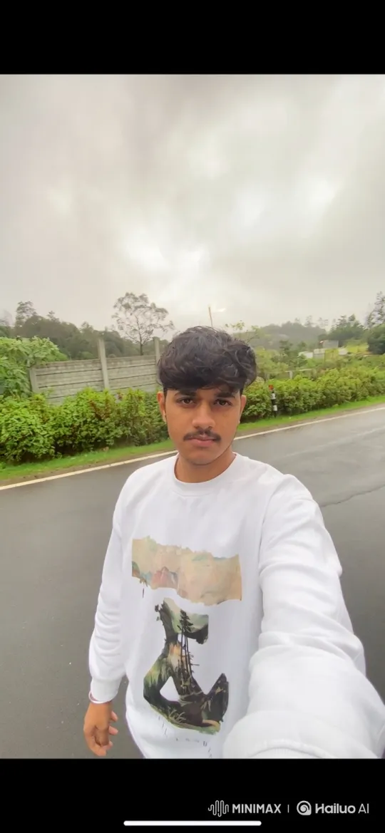 Young Man Dissolves into Expansive Aerial Panorama – AI Generated Video | Hailuo AI