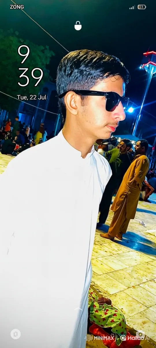 Young Man Observes Crowd in Nighttime Gathering – AI Generated Video | Hailuo AI