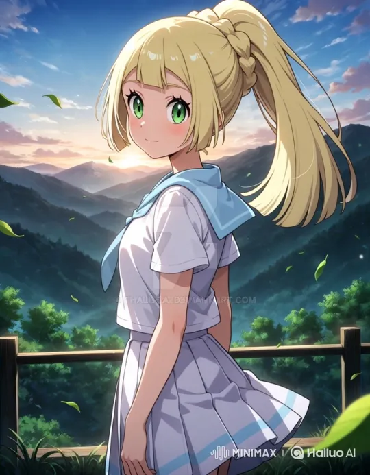 Young Woman Enjoying Wind Amidst Mountains – AI Generated Video | Hailuo AI