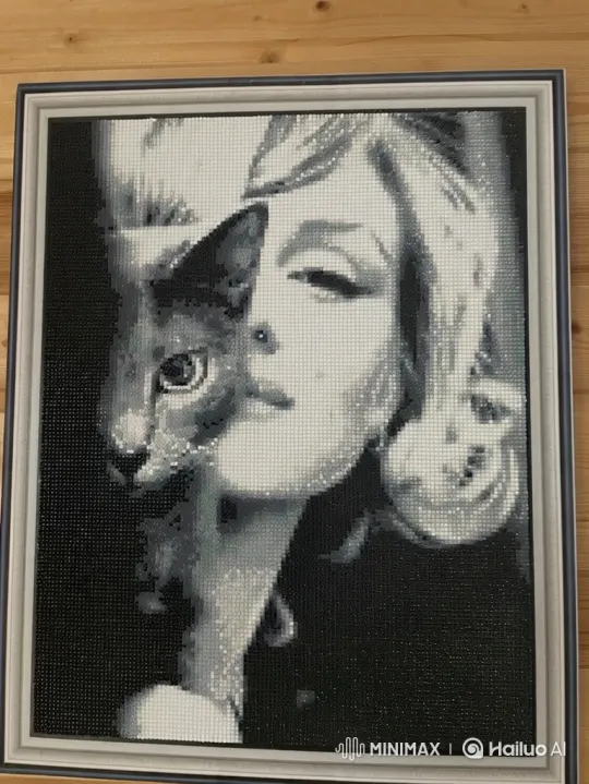 Woman-Cat Mosaic Face: A Playful Sneeze and Curious Blink – AI Generated Video | Hailuo AI