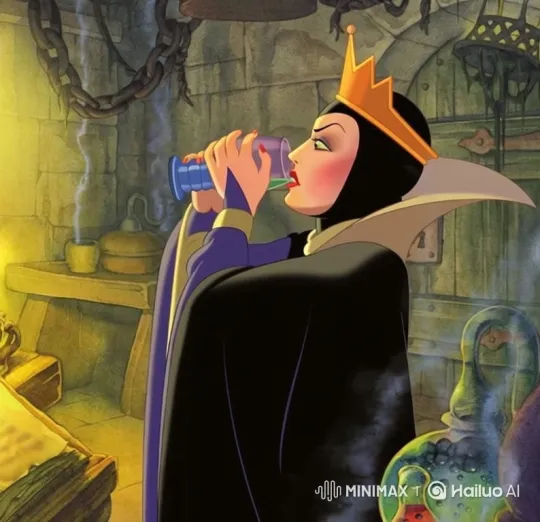 Evil Queen Transforms into a Black Cat – AI Generated Video | Hailuo AI