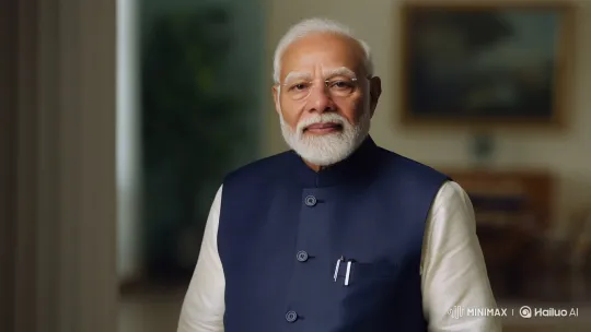 Respectful Portrait of Prime Minister Narendra Modi – AI Generated Video | Hailuo AI