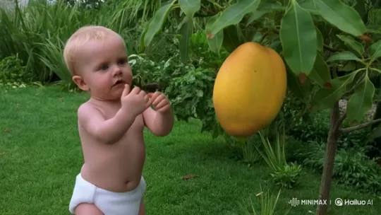 Baby to Man Steals Mango, Shoots Neighbor, Sells to Steven UncleAmuon – AI Generated Video | Hailuo AI