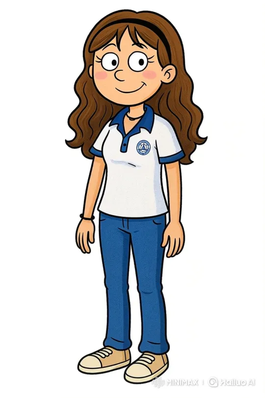 Cartoon Girl Greeting with Enthusiastic Gestures – AI Generated Video | Hailuo AI