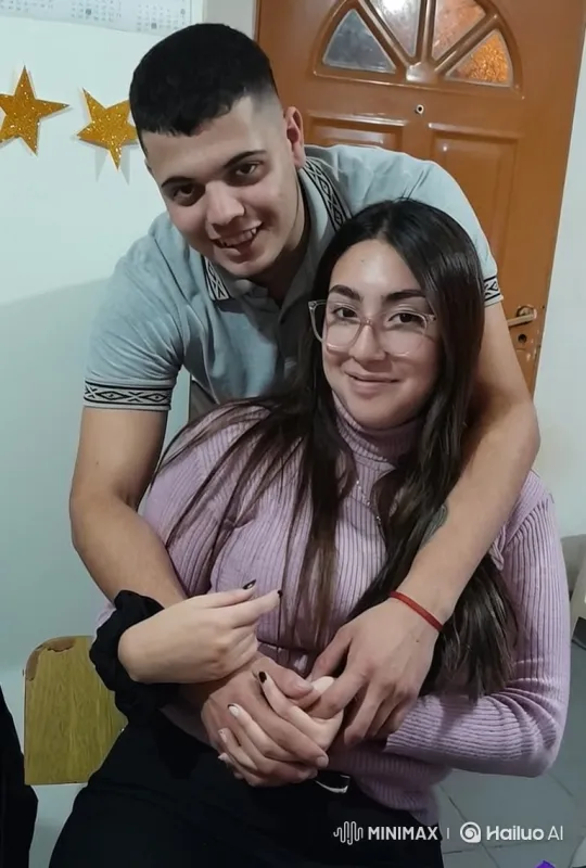 Young Family Captured in Candid, Joyful Hug – AI Generated Video | Hailuo AI