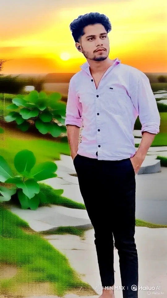 Young Man Meets Narendra Modi in Peaceful Park Setting – AI Generated Video | Hailuo AI
