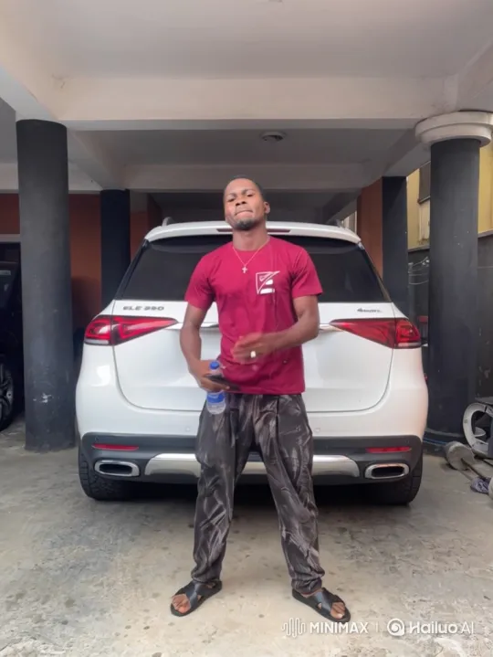 Man Drives Away in White Luxury SUV – AI Generated Video | Hailuo AI