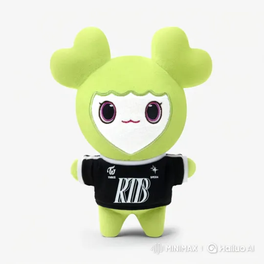 Lime-Green Doll Makes a Heart-Shaped Pizza – AI Generated Video | Hailuo AI