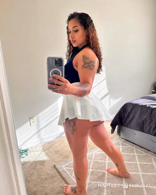 Young Woman with Tattoos Prepares for Flight with Security Escort – AI Generated Video | Hailuo AI