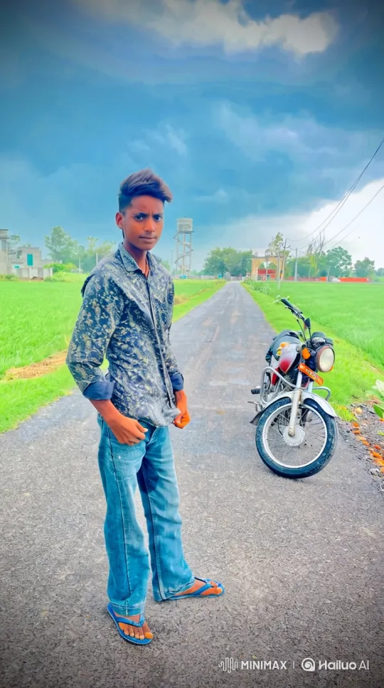 Young Man Meets Narendra Modi by Rolls Royce on Rural Road – AI Generated Video | Hailuo AI