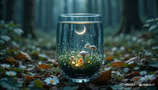 Magical Miniature World in a Glass Tumbler – AI Generated Video | Hailuo AI