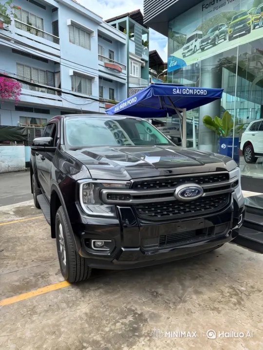 Ford Pickup Truck Displayed in Expansive Dealership Scene – AI Generated Video | Hailuo AI