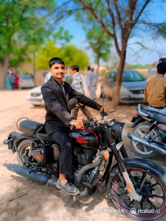 Young Man Hugs Donald Trump Near His Motorcycle and Lamborghini – AI Generated Video | Hailuo AI