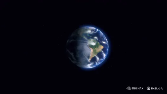 Earth Zoom: From Space to Surface in Vivid Detail – AI Generated Video | Hailuo AI
