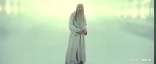 Elderly Man Walks into Radiant Light Gateway – AI Generated Video | Hailuo AI