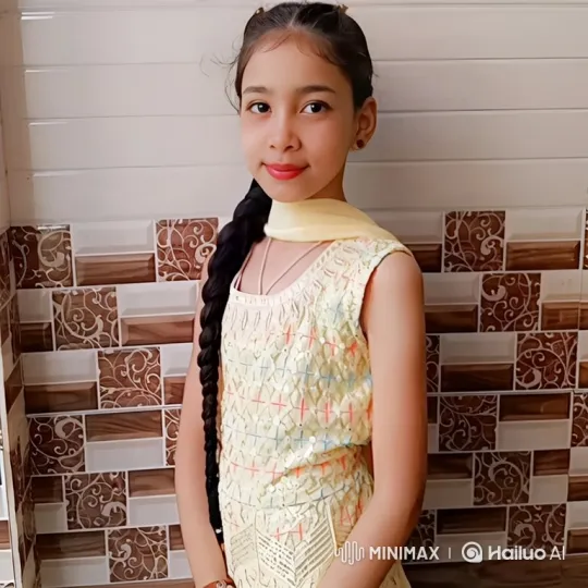 Young Girl with Braided Hair and Warm Smile – AI Generated Video | Hailuo AI