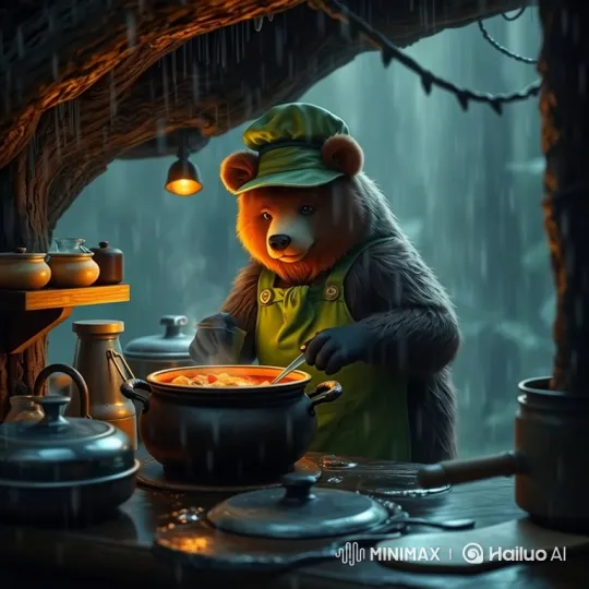 Brambleclaw's Enchanted Tree-Kitchen Culinary Magic – AI Generated Video | Hailuo AI
