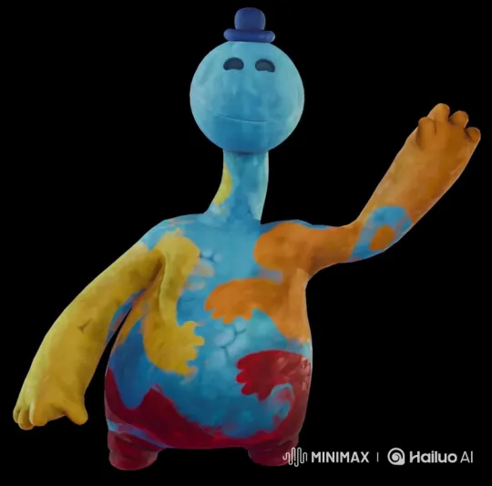 Whimsical Claymation Character Enjoying Chicken Nuggets and Soda – AI Generated Video | Hailuo AI