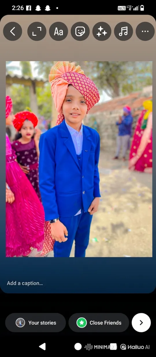 Young Boy Meets Man Resembling Modi at Celebration – AI Generated Video | Hailuo AI