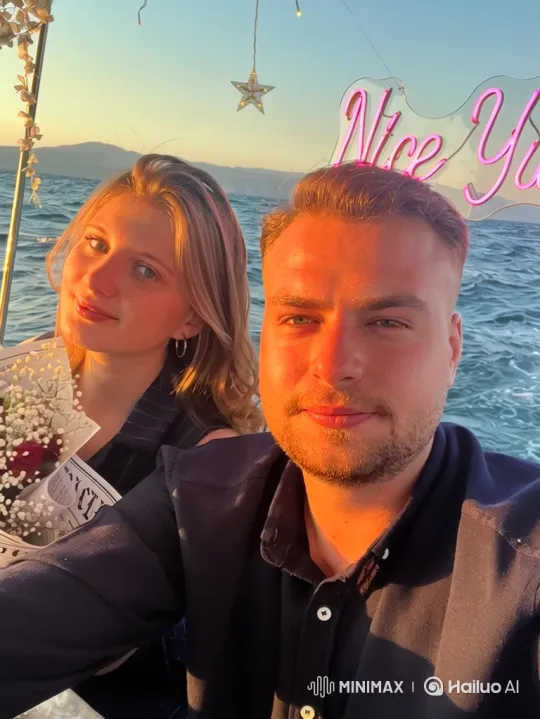 Family Enjoying Boat Ride During Golden Hour – AI Generated Video | Hailuo AI