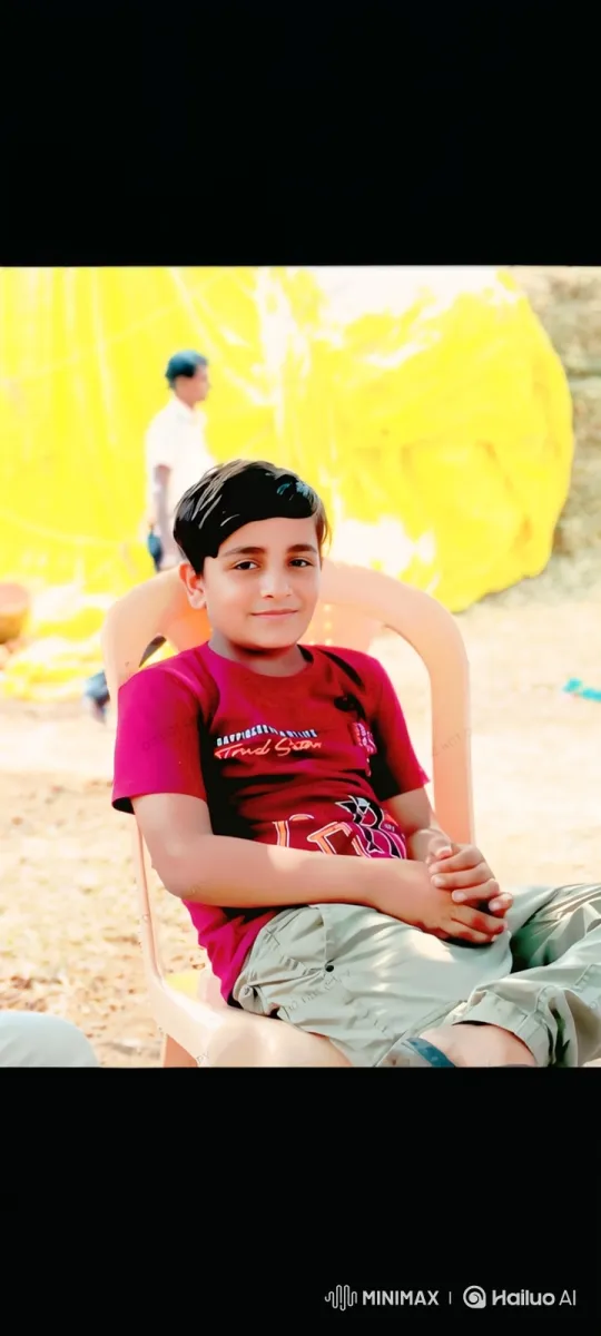 Young Boy Smiles in Outdoor Setting – AI Generated Video | Hailuo AI