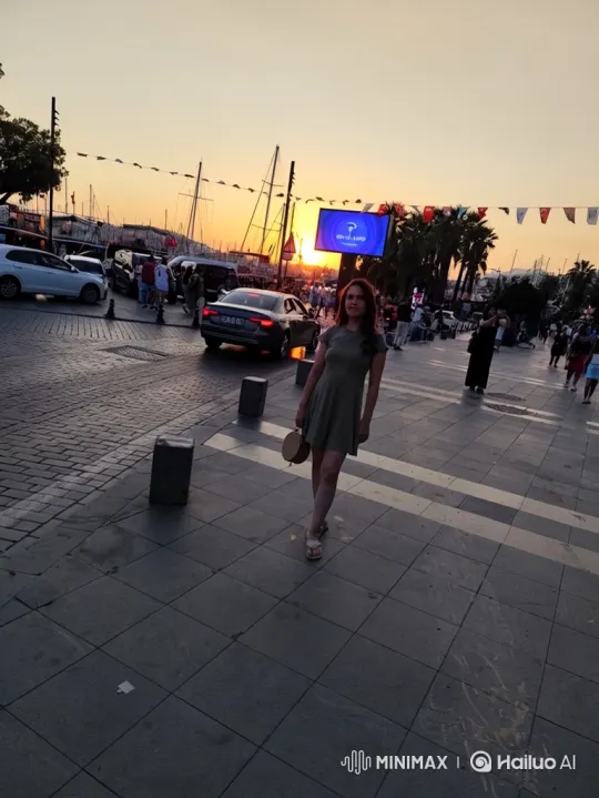 Woman on Promenade to Earth from Space Panorama – AI Generated Video | Hailuo AI