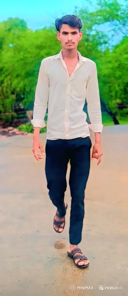 Young Man Walking Steadily Towards Camera – AI Generated Video | Hailuo AI
