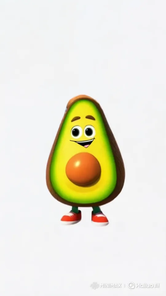 Distracted Avocado Bumps into Streetlamp – AI Generated Video | Hailuo AI