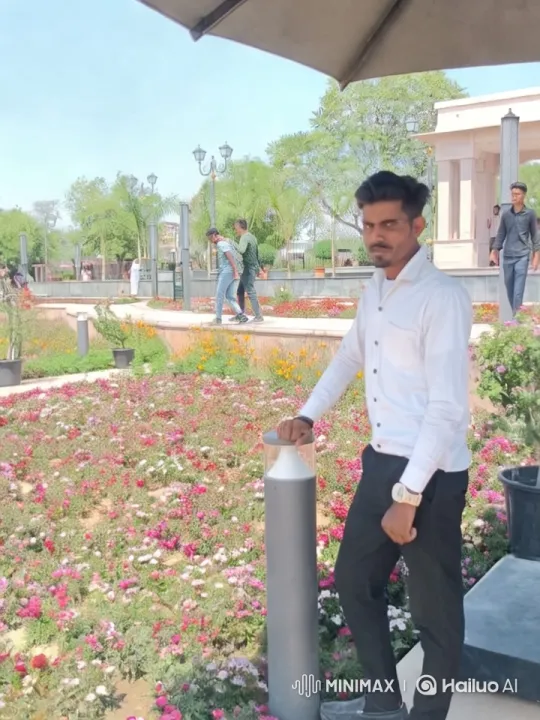 Narendra Modi meets a man in a flower garden – AI Generated Video | Hailuo AI