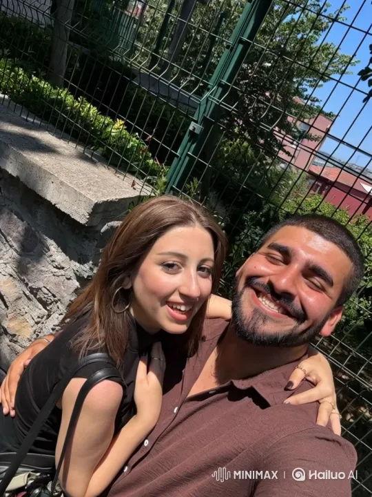 Happy Family Portrait with Newborn in Nature – AI Generated Video | Hailuo AI