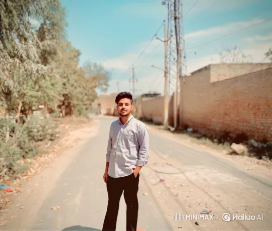 Young Man Meets Politician Resembling Modi on Country Road – AI Generated Video | Hailuo AI