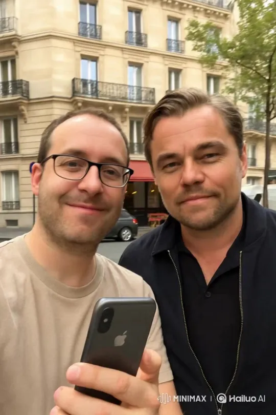Photo Session with Handsome Artist in France – AI Generated Video | Hailuo AI