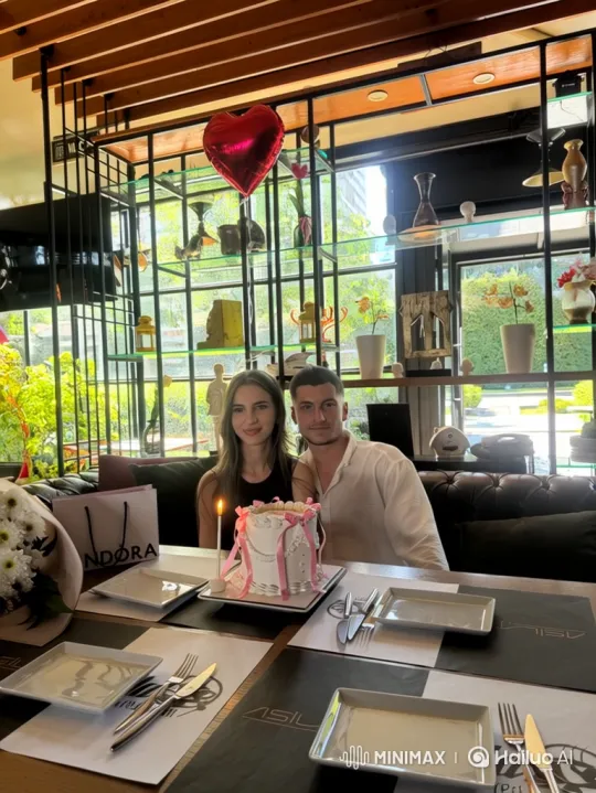 Young Family Celebrates Together in Intimate Restaurant Setting – AI Generated Video | Hailuo AI
