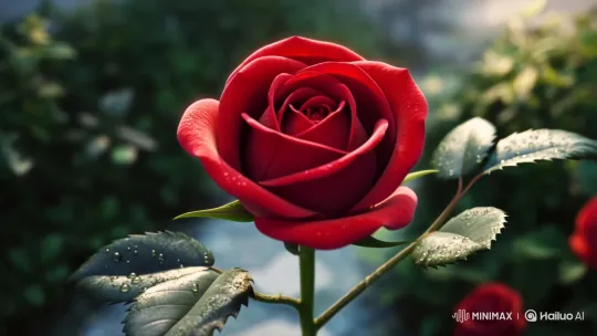 Red Rose Miraculously Transforms into Butterfly – AI Generated Video | Hailuo AI