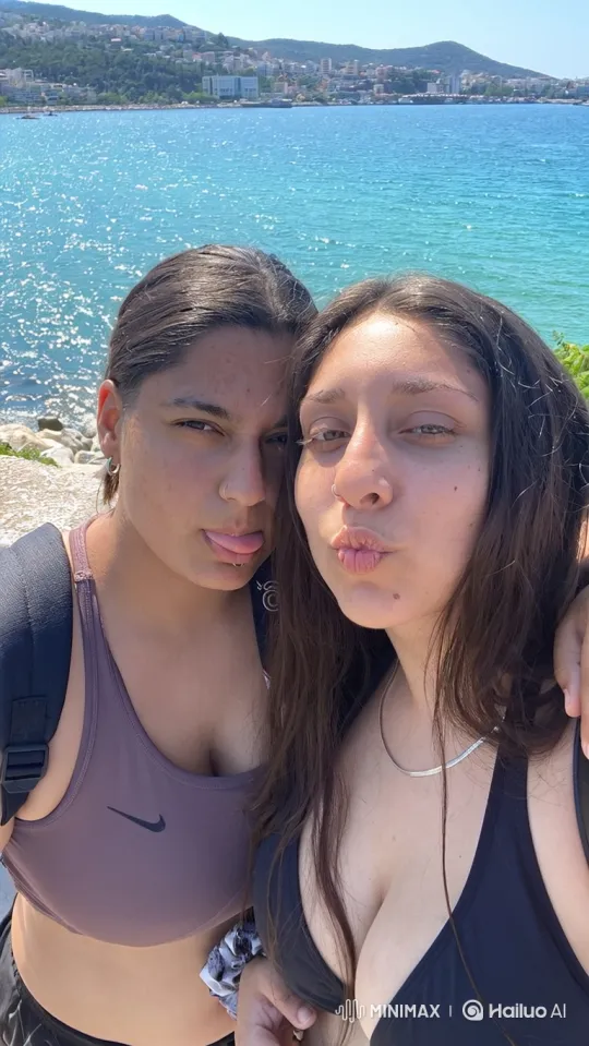 Women and Child Share Loving Hug by the Sea – AI Generated Video | Hailuo AI