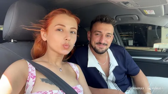 Family Embrace in Car: Loving Moments Shared – AI Generated Video | Hailuo AI