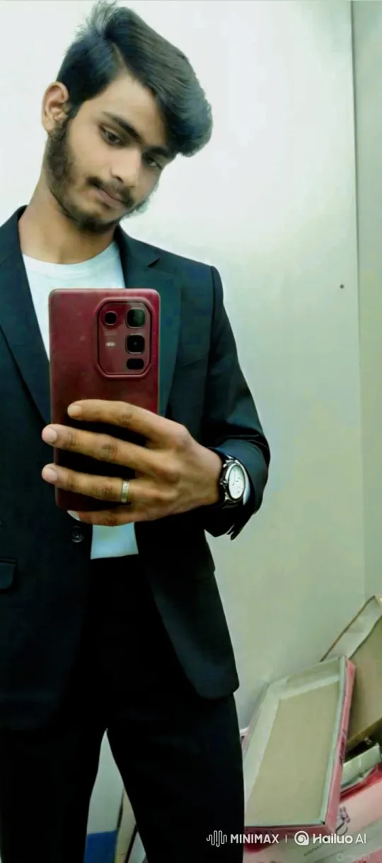 Young Man Takes Selfie in Mirror – AI Generated Video | Hailuo AI