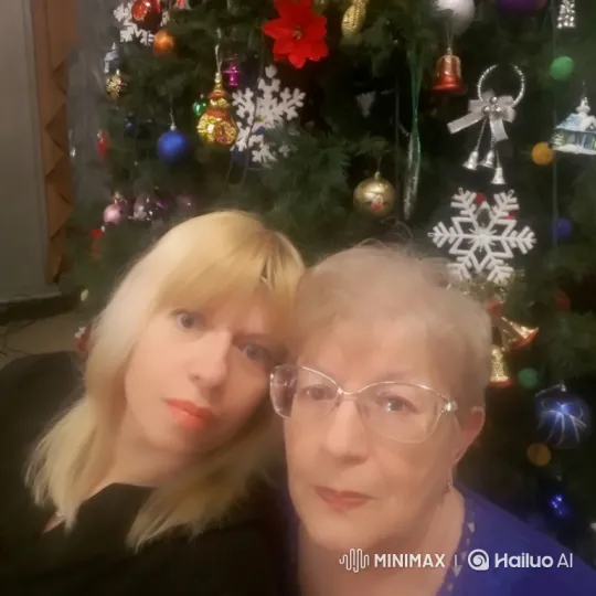 Warm Gaze under the Christmas Tree – AI Generated Video | Hailuo AI