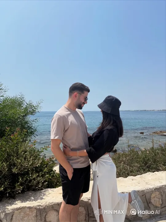 Young Family's Joyful Reunion by the Sea – AI Generated Video | Hailuo AI