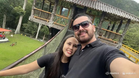 Happy Family Embraces in Scenic Nature Setting – AI Generated Video | Hailuo AI