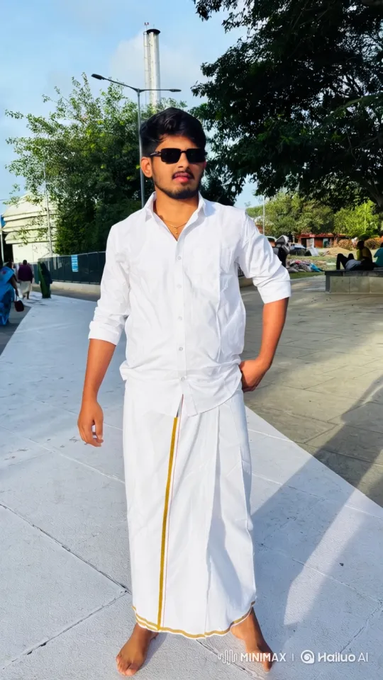 Earth Zoom to Man in Park: Full-Daylight Pose – AI Generated Video | Hailuo AI