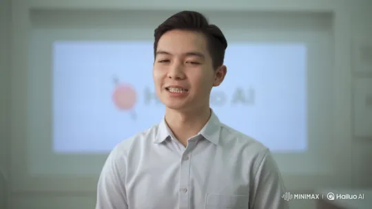 Vietnamese Man Presents Hailuo AI in Modern Setting – AI Generated Video | Hailuo AI