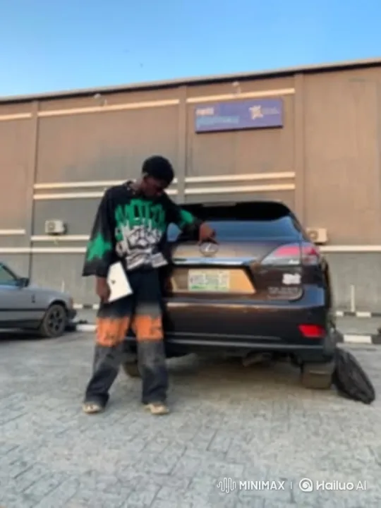 Young Man Boards Helicopter Near SUV, Lands by Cybertruck – AI Generated Video | Hailuo AI